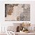 Quadro Decorativo Canvas Abstrato Pintura Tons Terrosos com Linhas Verticais Horizontal - Imagem 2