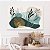 Quadro Decorativo Canvas Pintura Abstrata Folhagem Horizontal - Imagem 4