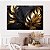 Quadro Decorativo Canvas Folhagem Dourada e Preta Horizontal - Imagem 5