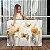 Quadro Decorativo Canvas Pintura Floral Papoulas Douradas Horizontal - Imagem 1