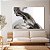 Quadro Decorativo Canvas Abstrato Fumaça Preta Fundo Branco Horizontal - Imagem 4