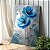 Quadro Decorativo Canvas Floral Pintura Papoulas Azuis Vertical - Imagem 1
