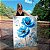 Quadro Decorativo Canvas Floral Pintura Papoulas Azuis Vertical - Imagem 6
