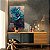 Quadro Decorativo Canvas Floral Pintura Par Papoulas Azuis Vertical - Imagem 3