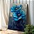 Quadro Decorativo Canvas Floral Pintura Par Papoulas Azuis Vertical - Imagem 2