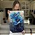 Quadro Decorativo Canvas Floral Pintura Par Papoulas Azuis Vertical - Imagem 4