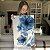 Quadro Decorativo Canvas Par de Flores Azuis Pétalas Finas Vertical - Imagem 4