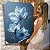 Quadro Decorativo Canvas Floral Trio de Papoulas Azuis Pétalas Claras Vertical - Imagem 5