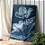 Quadro Decorativo Canvas Trio de Flores Azuis Pétalas Claras Vertical - Imagem 3