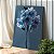 Quadro Decorativo Canvas Flores Tons de Azul e Lilás Vertical - Imagem 2