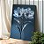 Quadro Decorativo Canvas Flores Azuis Pétalas e Folhas de Vidro Vertical - Imagem 1