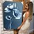 Quadro Decorativo Canvas Floral Papoulas Azuis Fundo Escuro Vertical - Imagem 5