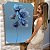 Quadro Decorativo Canvas Floral Grupo de Papoulas Azuis Vertical - Imagem 5