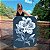 Quadro Decorativo Canvas Flor em Tons de Azul Fundo Escuro Vertical - Imagem 6