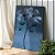 Quadro Decorativo Canvas Flores e Folhas de Vidro Azul Vertical - Imagem 3