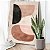 Quadro Decorativo Canvas Formas Abstratas Tons Terrosos Vertical - Imagem 1
