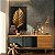 Quadro Decorativo Canvas Folha Dourada Golden Fundo Preto Vertical - Imagem 3