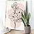 Quadro Decorativo Canvas Ilustração de Flores em Fundo Claro Vertical - Imagem 1