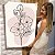 Quadro Decorativo Canvas Ilustração de Flores em Fundo Claro Vertical - Imagem 5