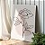 Quadro Decorativo Canvas Ilustração de Flor em Fundo Claro Vertical - Imagem 2