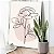 Quadro Decorativo Canvas Ilustração de Flor em Fundo Claro Vertical - Imagem 1