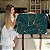 Quadro Decorativo Canvas Folhas Verde Escuro Traços Dourados Horizontal - Imagem 7