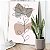 Quadro Decorativo Canvas Flor Traços Minimalistas Fundo Claro Vertical - Imagem 1