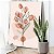 Quadro Decorativo Canvas Tulipas Traços Minimalistas e Tons Terrosos Vertical - Imagem 1