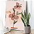 Quadro Decorativo Canvas Flores Traços MInimalistas Tons Terrosos Vertical - Imagem 1