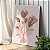 Quadro Decorativo Canvas Tulipas Traços MInimalistas Tons Terrosos Vertical - Imagem 1