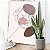 Quadro Decorativo Canvas Rosto Traços Minimalistas Formas Tons Terrosos Vertcal - Imagem 1