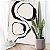Quadro Decorativo Canvas Pintura Abstrata Pinceladas Pretas Vertical - Imagem 2