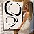 Quadro Decorativo Canvas Pintura Abstrata Pinceladas Pretas Vertical - Imagem 5