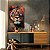 Quadro Decorativo Canvas Animais Pintura Colorida Leão Vertical - Imagem 4
