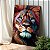 Quadro Decorativo Canvas Animais Pintura Colorida Leão Vertical - Imagem 2