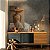 Quadro Decorativo Canvas Mulher com Chapéu e Vestido de Palha Linho Vertical - Imagem 3