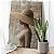 Quadro Decorativo Canvas Moda Mulher com Vestido e Chapéu Aba Larga Vertical - Imagem 3