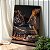 Quadro Decorativo Canvas Animais Leão e Tigre Jogando Xadrez Vertical - Imagem 2