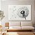Quadro Decorativo Canvas Floral Dente de Leão ao Vento Preto e Branco Horizontal - Imagem 2