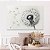 Quadro Decorativo Canvas Floral Dente de Leão ao Vento Preto e Branco Horizontal - Imagem 5