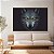 Quadro Decorativo Canvas Animais Lobo Cinzento Olhos Amarelos Horizontal - Imagem 3