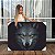 Quadro Decorativo Canvas Animais Lobo Cinzento Olhos Amarelos Horizontal - Imagem 1