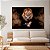 Quadro Decorativo Canvas Leão de Judá Fumaça Dourada Horizontal - Imagem 4