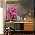 Quadro Decorativo Canvas Nórdico Elegante Floral com Rosa Vertical - Imagem 3