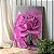 Quadro Decorativo Canvas Nórdico Elegante Floral com Rosa Vertical - Imagem 2