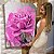 Quadro Decorativo Canvas Nórdico Elegante Floral com Rosa Vertical - Imagem 5