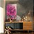 Quadro Decorativo Canvas Nórdico Elegante Floral com Rosa Vertical - Imagem 3