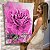 Quadro Decorativo Canvas Nórdico Elegante Floral com Rosa Vertical - Imagem 5