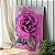 Quadro Decorativo Canvas Nórdico Elegante Floral com Rosa Vertical - Imagem 2