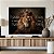 Quadro Decorativo Canvas Leão de Judá Salmo 23 Horizontal - Imagem 5